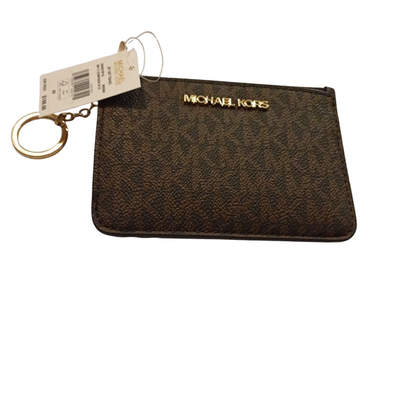Michael Kors Brown and Gold Wristlet Nwt - Picture 1 of 3